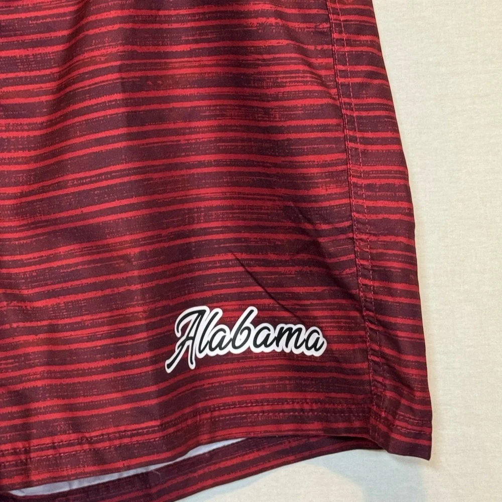 G-150 Men’s American Crown NWOT Red & Black‎ Lined Swim Trunks Size XL
